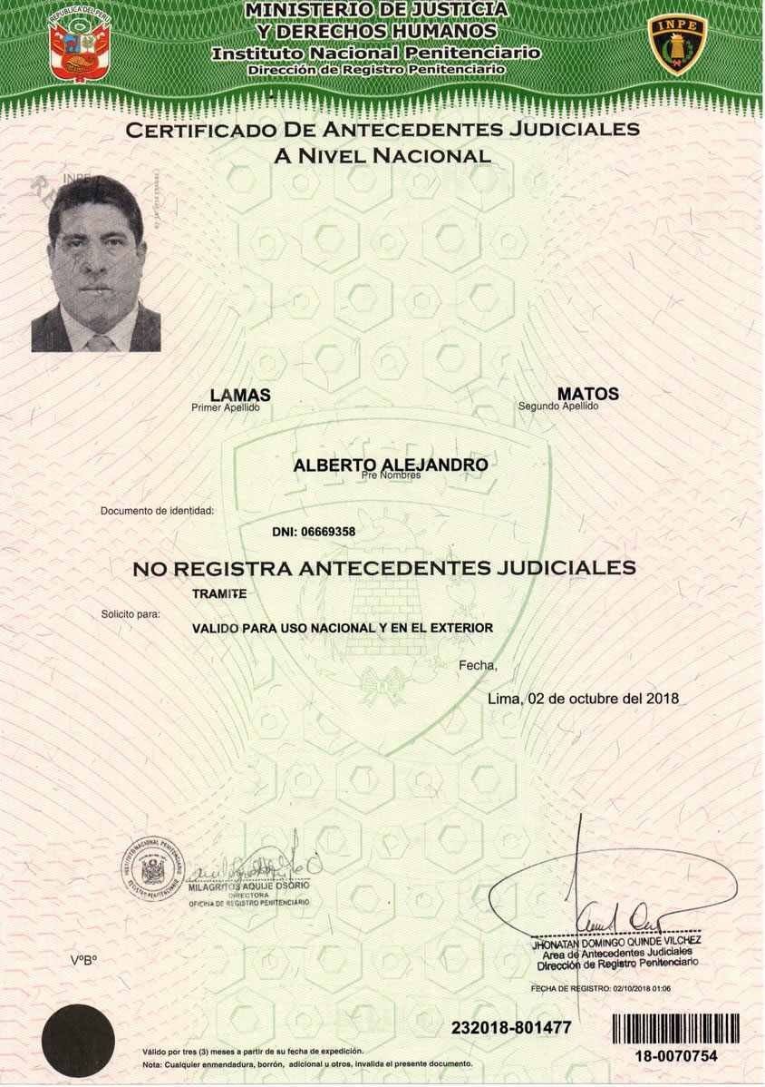 MINISTERIO DE JUSTICIA